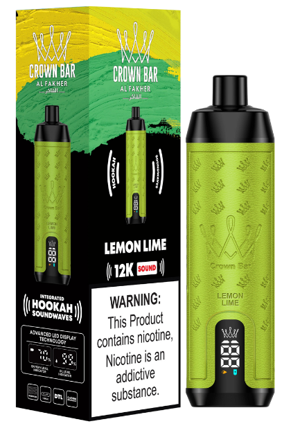 Al Fakher Crown Bar 12000 Puffs - Lemon Lime