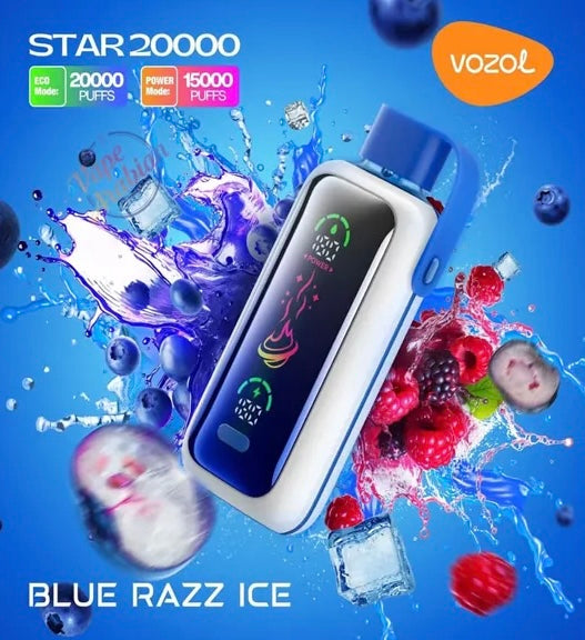VOZOL STAR 20000 PUFFS - Blue Razz Ice