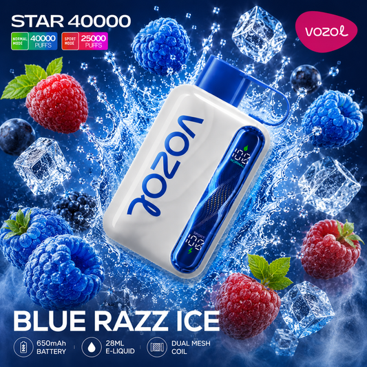 VOZOL STAR 40000 PUFFS - Blue Razz Ice