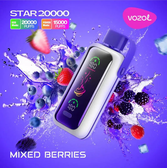 VOZOL STAR 20000 PUFFS - Mixed Berries