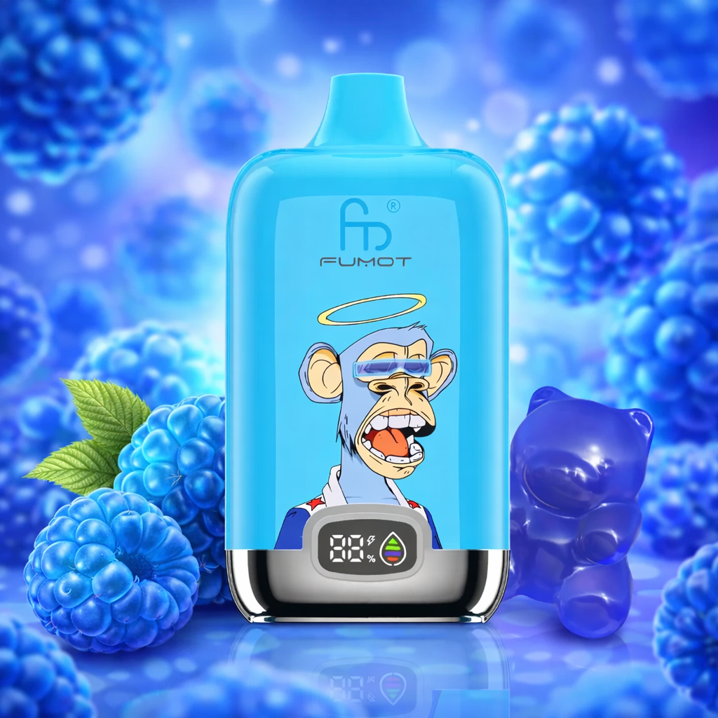 Fumot Digital Box 12000 Puffs Blue Razz Gummy Bear