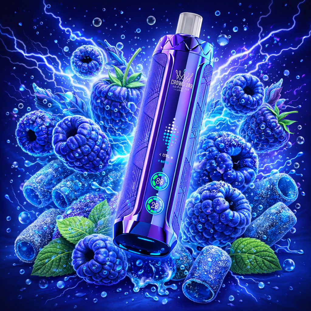 Al Fakher CRYSTAL V2 8000 Puffs - Blue Razz Blast
