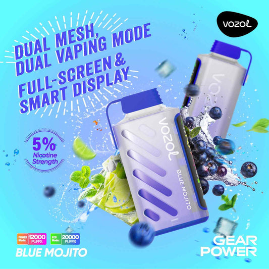 VOZOL GEAR POWER 20000 PUFFS - Blue Mojito