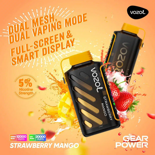 VOZOL GEAR POWER 20000 PUFFS - Strawberry Mango