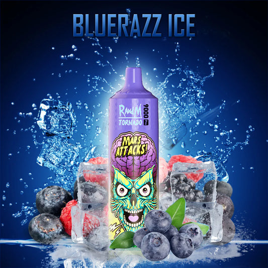 RANDM TORNADO 9000 PUFFS - Bluerazz Ice