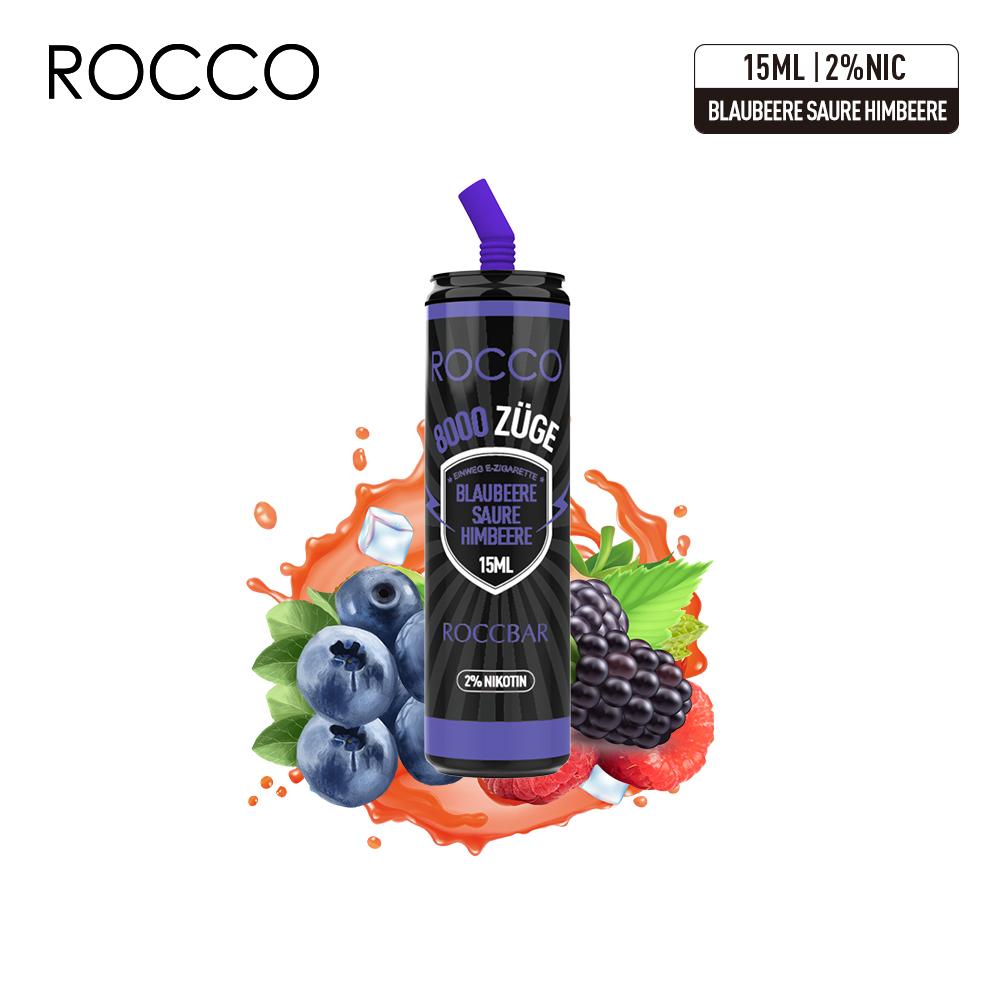 ROCCO Blueberry Sour Raspberry (8000 Puffs)