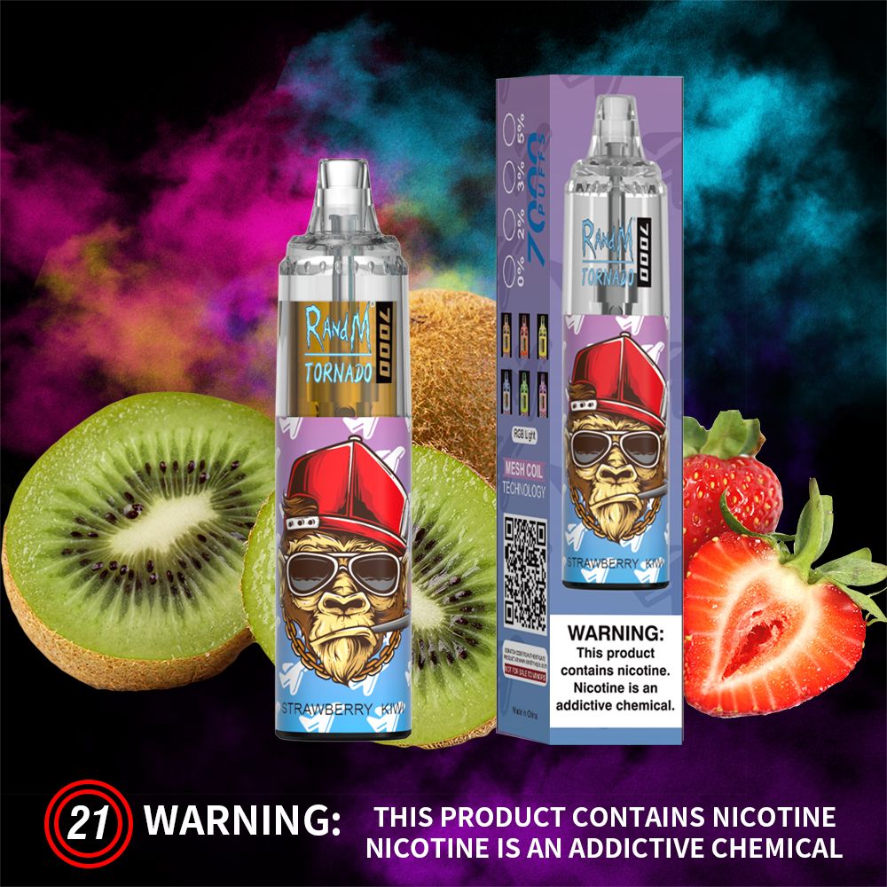 RandM Tornado - Strawberry Kiwi (7000 Puffs) – JustDoVaping